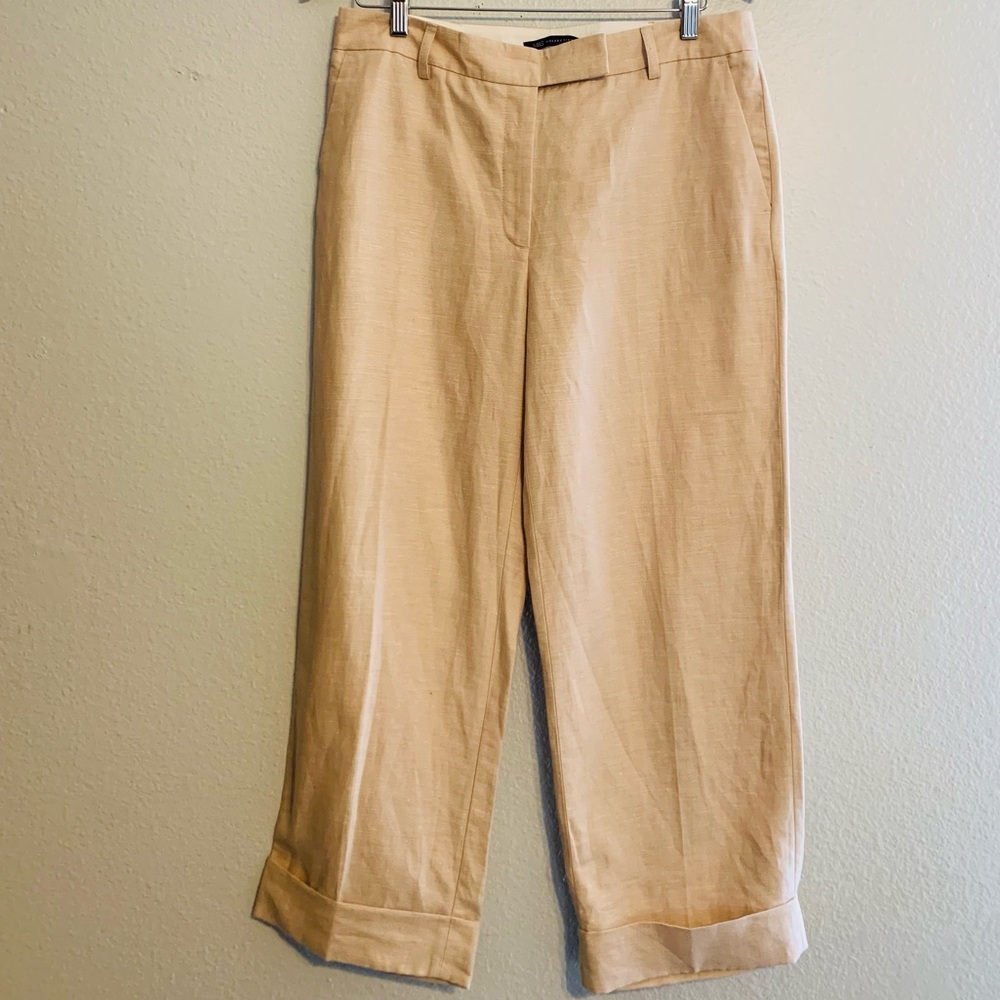 Mark & Spencer Women’s Cream Wide Leg Slacks. Size UK 12 / US 8- SKU 385